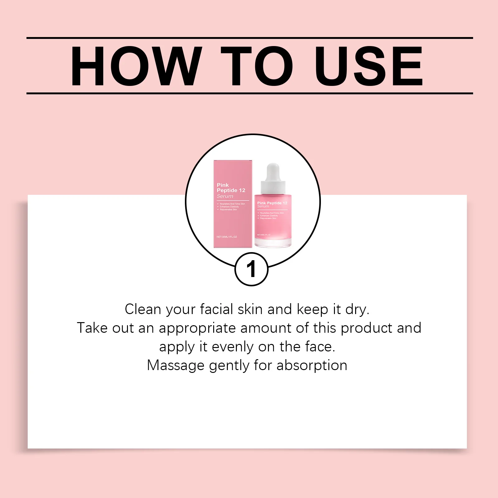 مصل الوجه الوردي الببتيد المتوهج المضاد للشيخوخة البقع الداكنة حتى لون البشرة يعزز مرونة الترطيب العميق تنعيم ثبات العناية بالبشرة #6