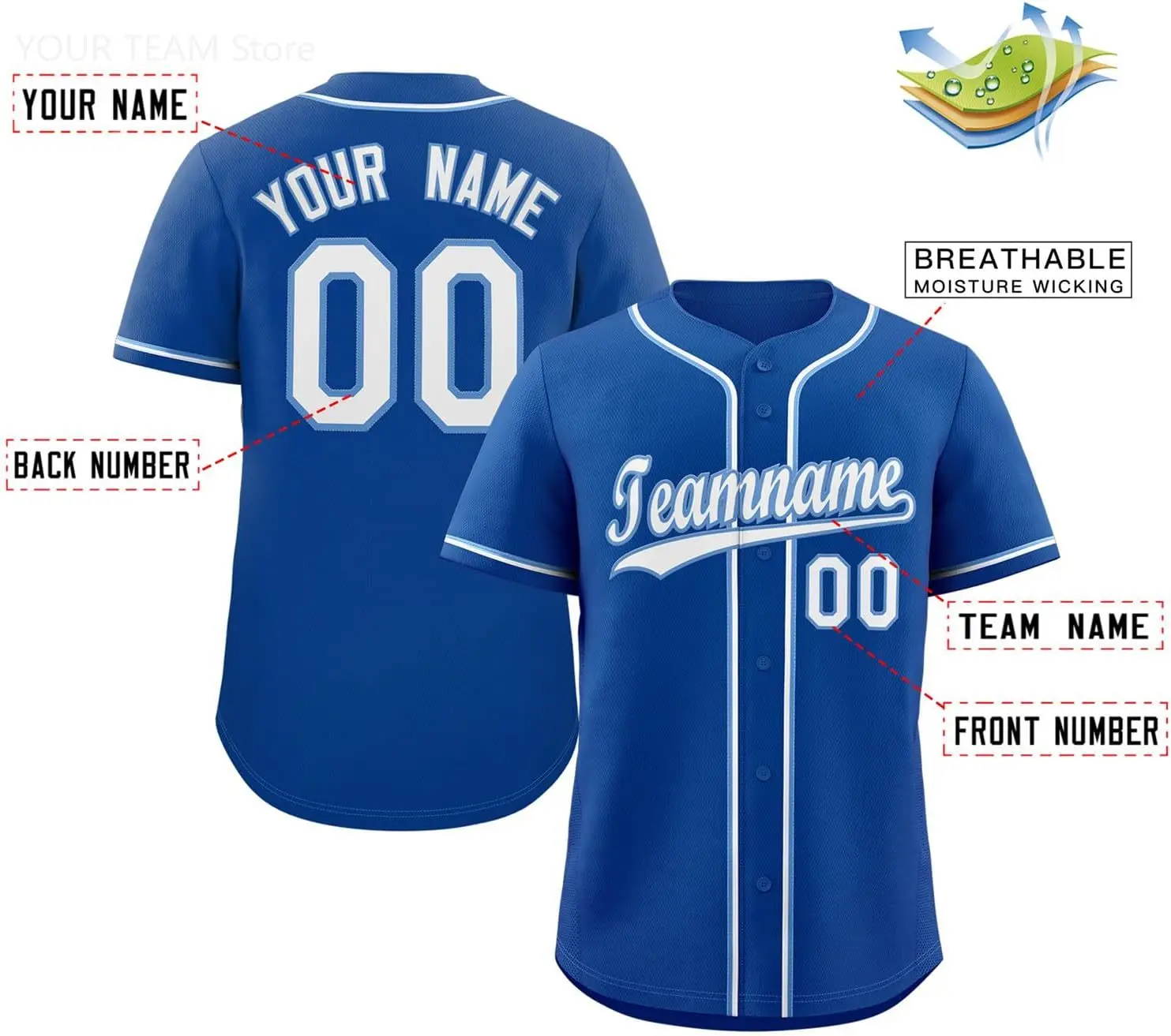 Custom Men's Baseball Jersey Button Down Shirt Stitched Name Number Sports Uniform for Women Youth Plus Size For Games Training