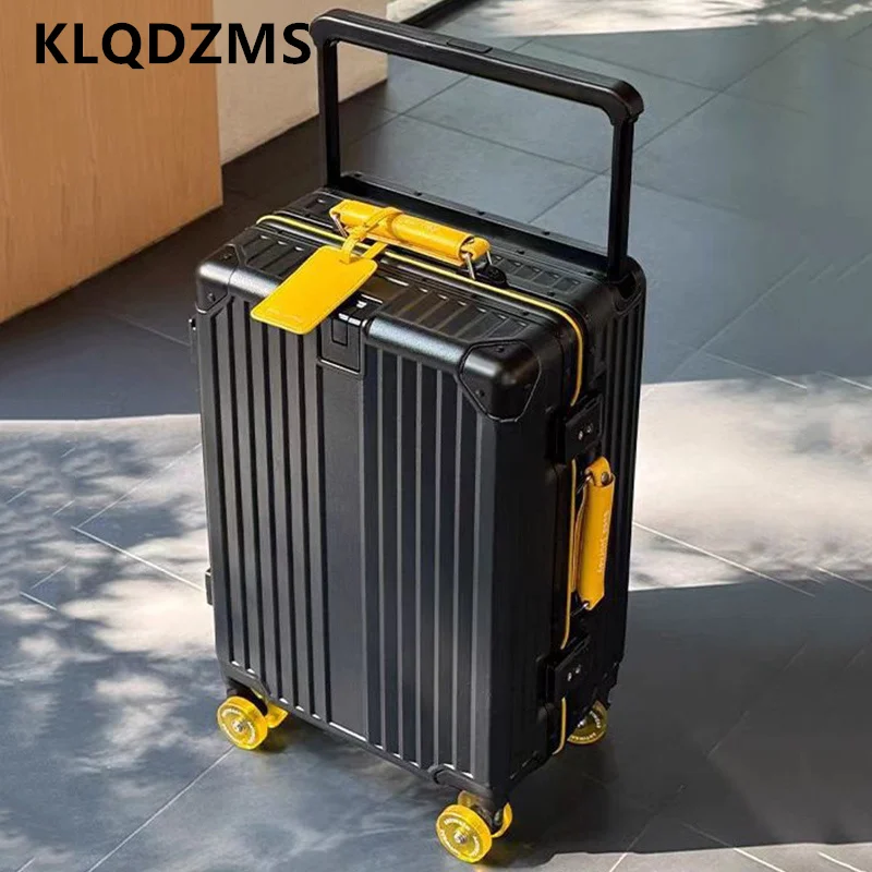 KLQDZMS Reisegepäck 24"26"28"30 Zoll Damen-Trolley mit großer Kapazität 20" ABS+PC Boarding Case Herren-Kabinenkoffer