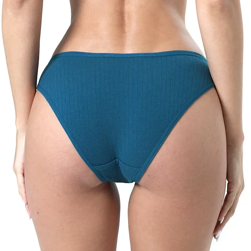 6pcs Women Panties Sexy Underwear Student CuteMid-Waisted Briefs Female Ventilation Soft Cotton Large Size Women\'s Underpants