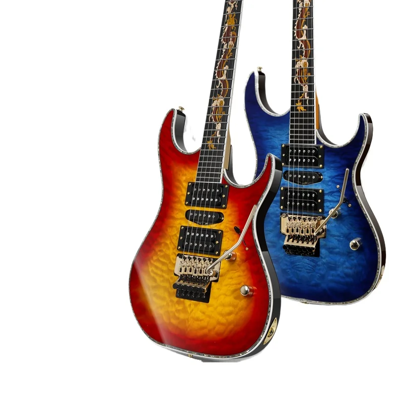 Electric Guitar Chinese Dragon Series B200/B300 Big Double Tremolo Bridge Electric Guitar