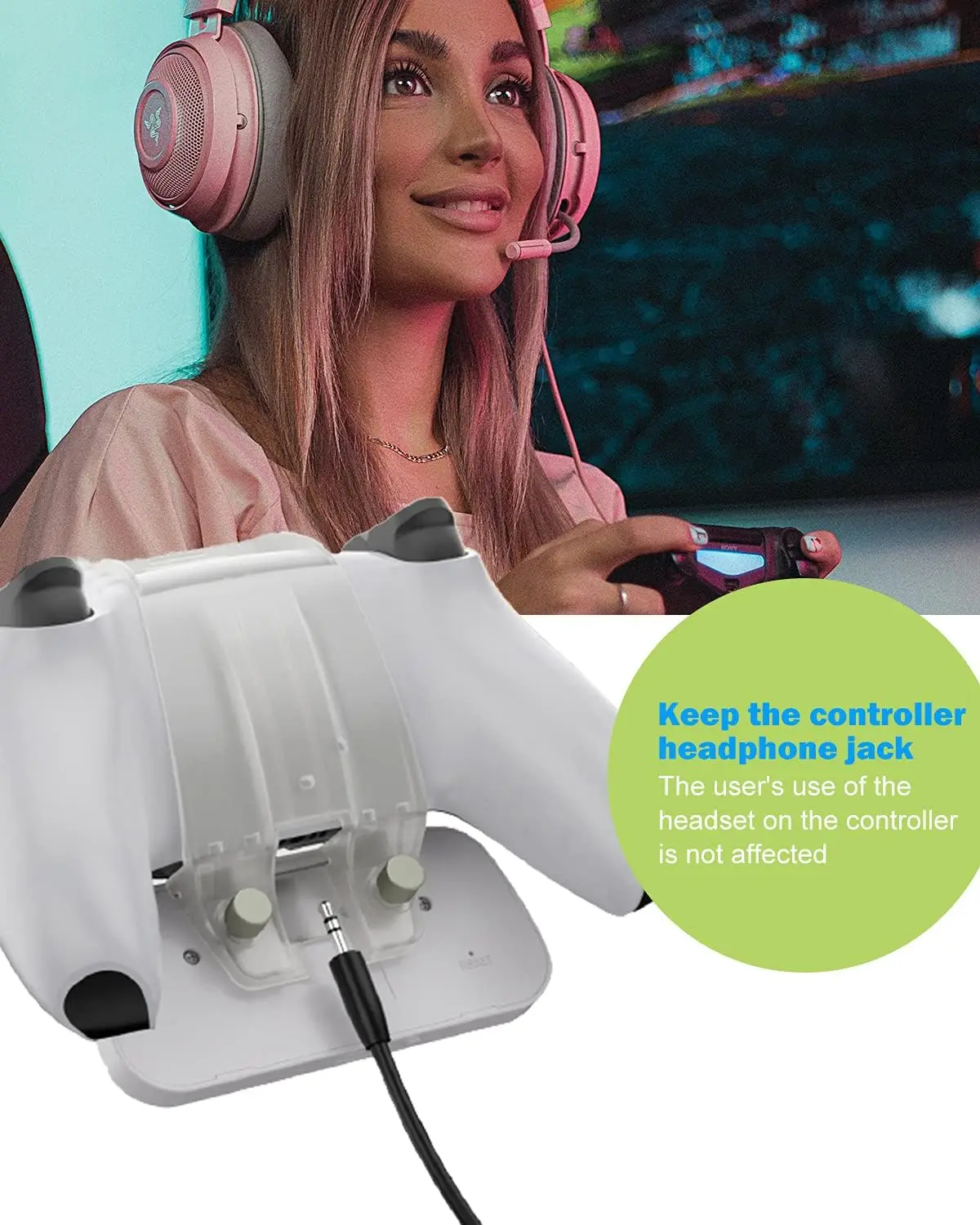 แป้นพิมพ์คอนโทรลเลอร์ PS5 - อุปกรณ์เสริมคอนโทรลเลอร์คีย์บอร์ดมินิบลูทูธไร้สายดูอัลเซนส์ 5 แชทแพด