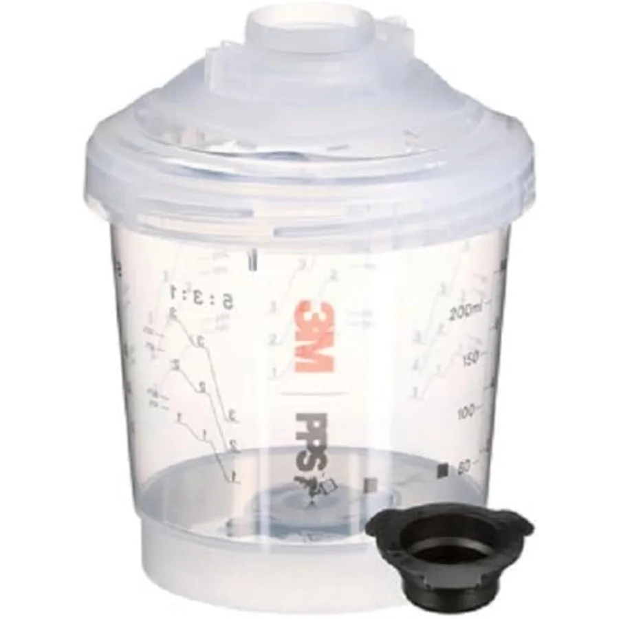 

Комплект вентилируемых распылительных чашек серии PPS 2.0 Mini 26261, готовый к использованию вентилируемый стакан емкостью 8,5 жидких унций и встроенным фильтром 200 микрон