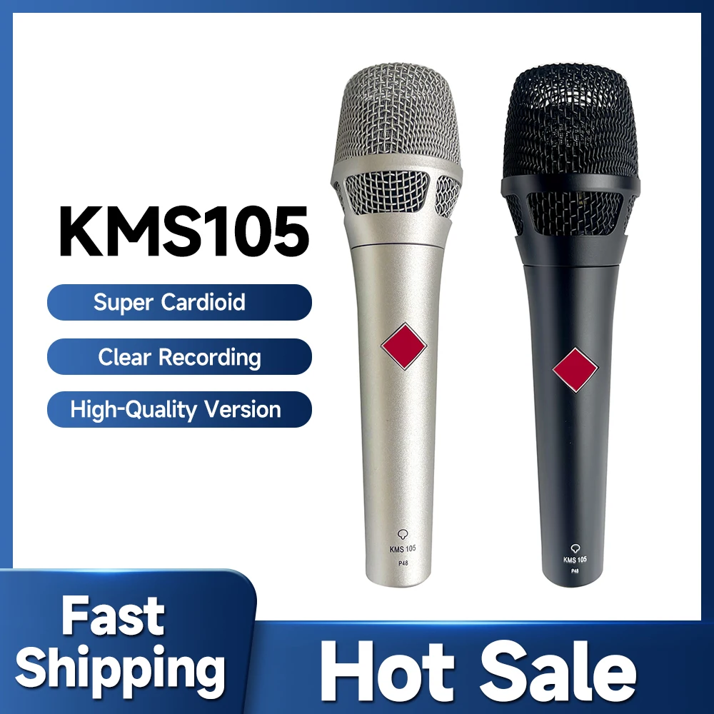 KMS105 professsion studio microphone kms 105 Supercardioid Condenser Vocal Mic microfone condensador for Vocalist