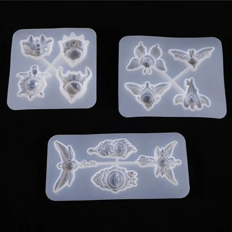 Devil Eye Handmade Plaster Soap Mold Handicrafts Jewelry Keychain Silicone Mould DIY Crafts UV Resin Crystal Mold Y08E