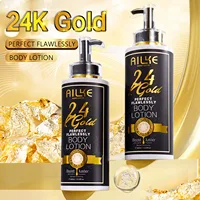 AILKE 24k Gold Lotion pour le corps parfaite et impeccable, blanchissant, inhibe la mélanine, hydratant, protection UV, avec Nicotinamide vitamine C 1