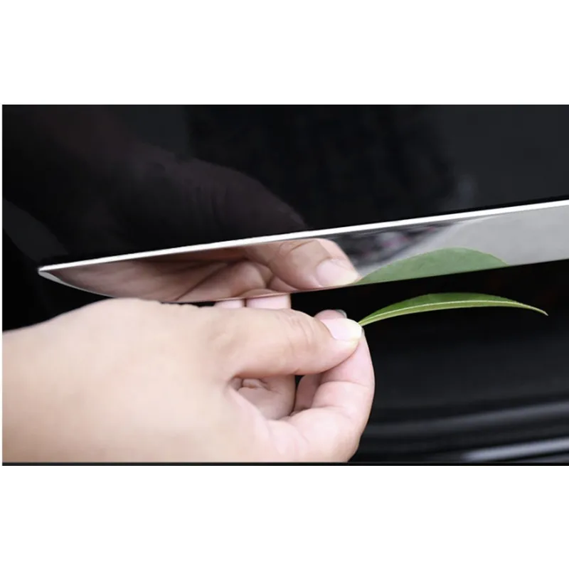 OMAC 3-Piece Stainless Steel Rear Trunk Molding Trim For VW Passat B8 2015-2019 (Chrome)