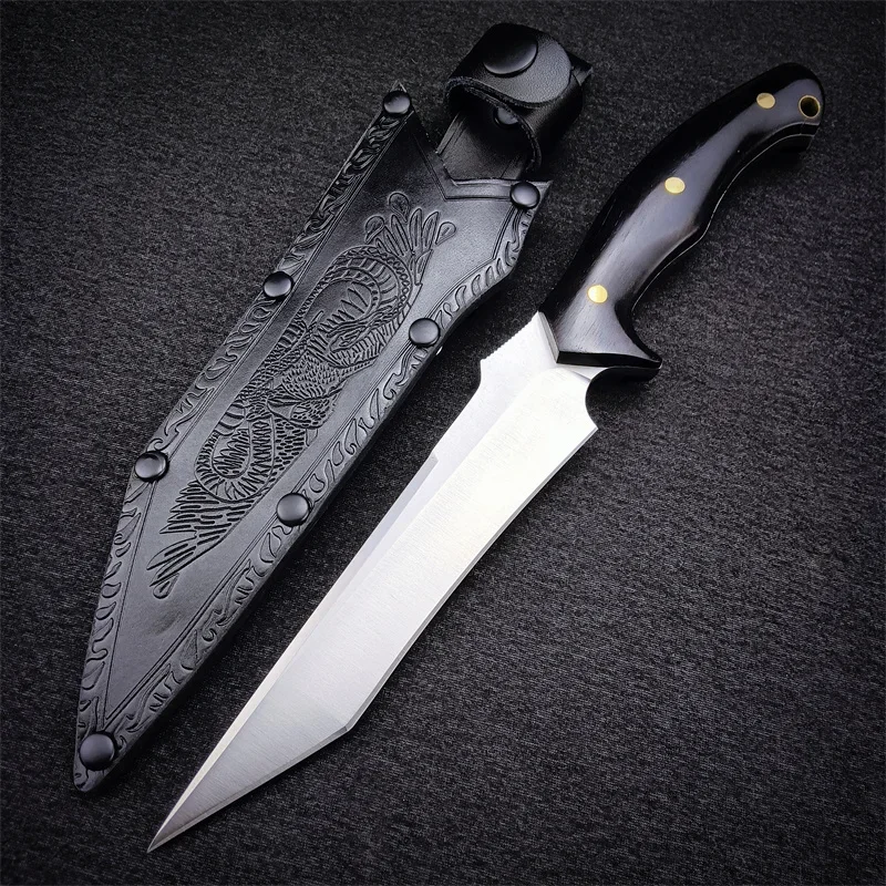 

Sleeper Outdoor Small Straight Knife, Tactical Hunting Self-defense Camping Jungle Adventure Multi-purpose EDC Pocket Knife