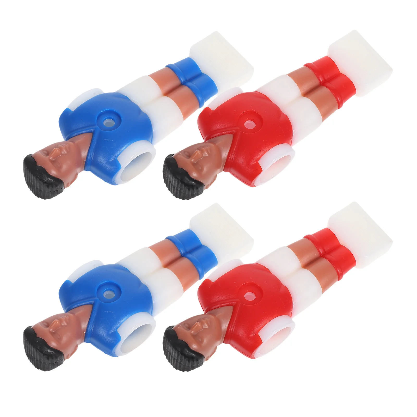 

4pcs Plastic Foosball Men Replacement Tournament Style Soccer Players For 1.4M Standard Table Football Durable Easy Install Red
