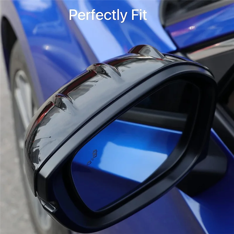 

For Honda Civic 11Th Gen 2022 2023 Car Rear View Mirror Cover Caps Trim Sticker, with Turn Signal Type, ABS Black—L48A