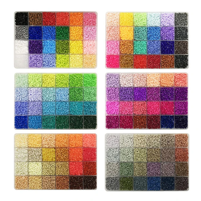 24 kolory/pudło Yantjouet 2.6mm Mini zestaw koralików 13200 sztuk DIY Hama koraliki żelazne koraliki wysokiej jakości prezent