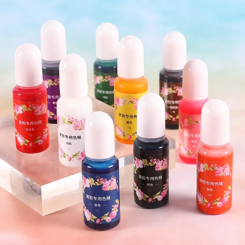 Multicolour Optional DIY Pigment Second Generation Epoxy High Concentration UV Drops Color Essence Epoxy Resin AB Glue Paste