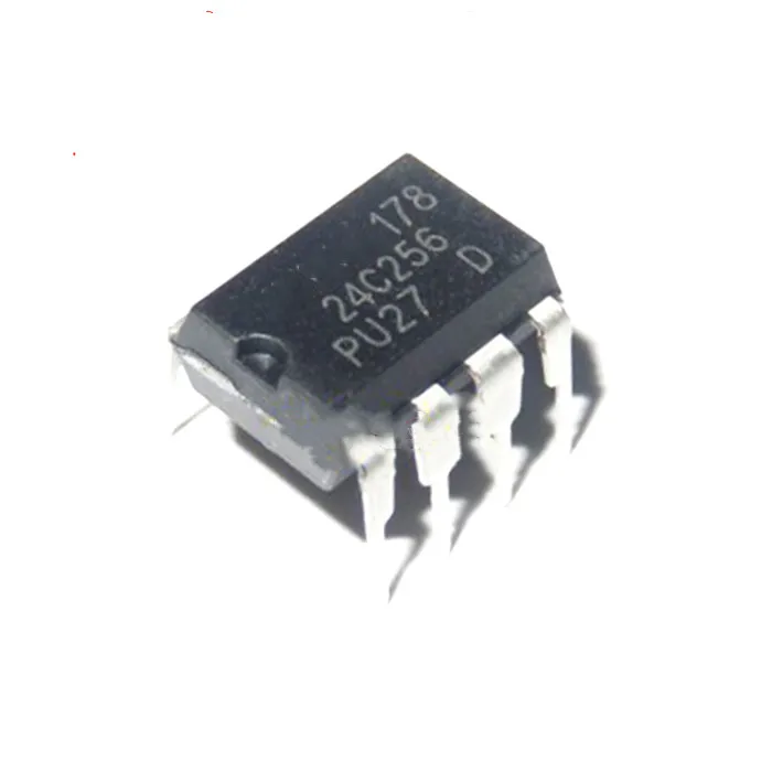 10PCS/LOT 24C256 AT24C256 AT24C256N DIP-8 EEPROM memory New In Stock