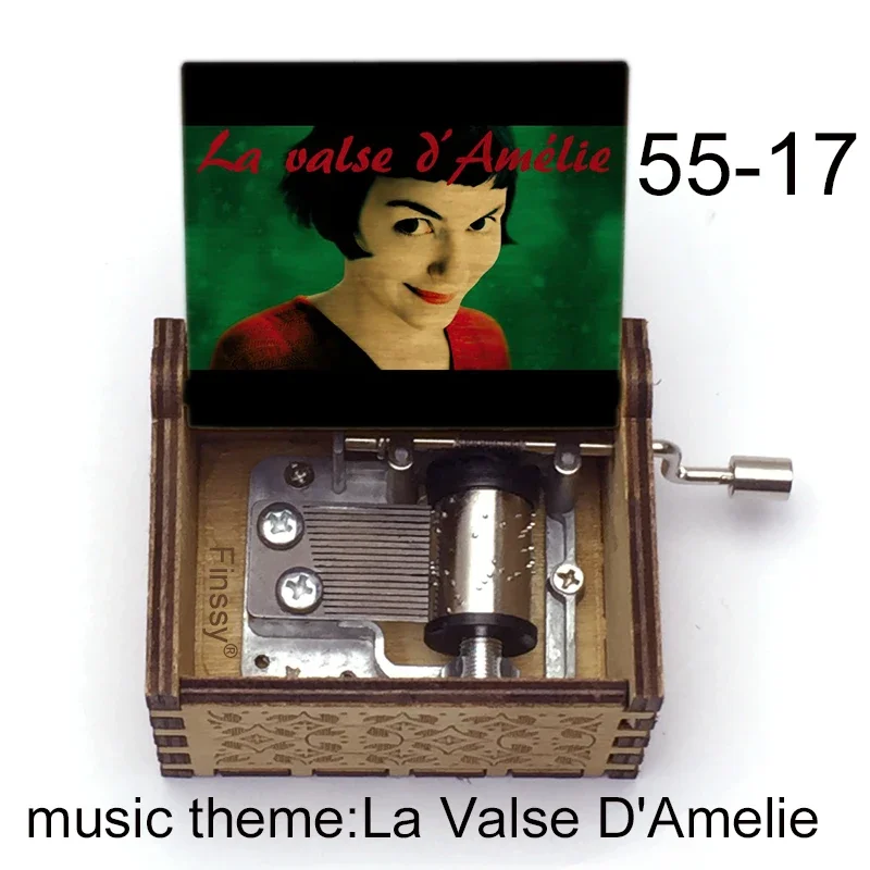 France Amelie music theme La Valse D'Amelie Music Box Hand Musical Box movie fans new year Christmas Music Gifts for Girls