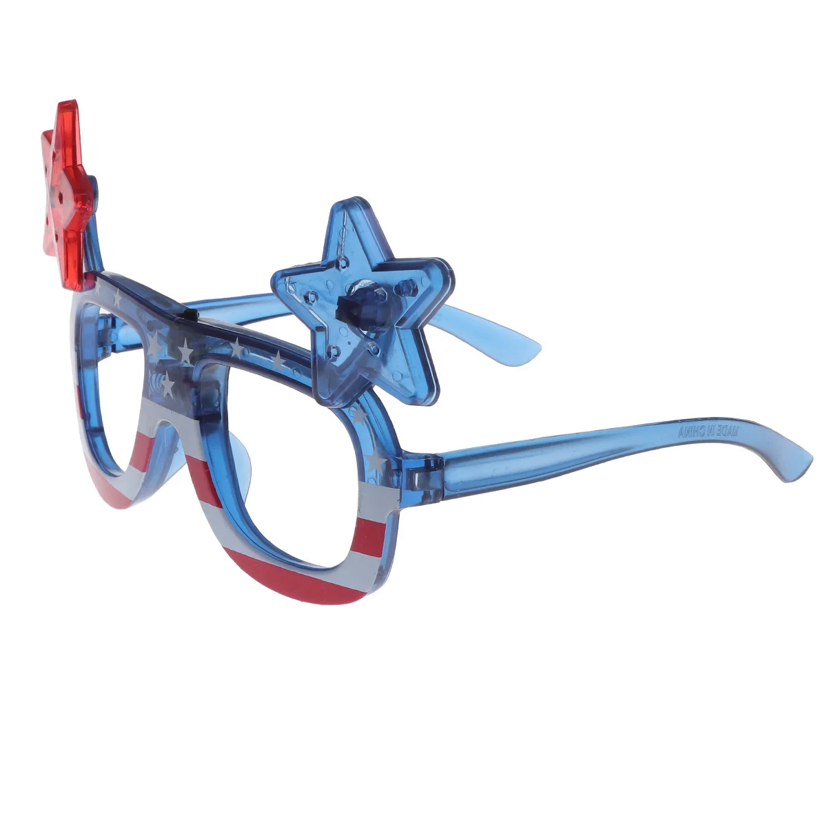 

1Pcs LED Luminous Glasses American Independence Day Party Dance Usa Flag Pentagram Eyeglass Festival Favor LED Luminous Glasses