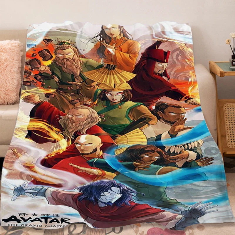 

Fleece Blanket Sofa A-Avatar The Last A-Airbender Warm Bed Custom Fluffy Soft Blankets for Winter King Size Microfiber Bedding