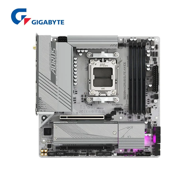 New GIGABYTE B650M AORUS ELITE AX ICE Micro-ATX