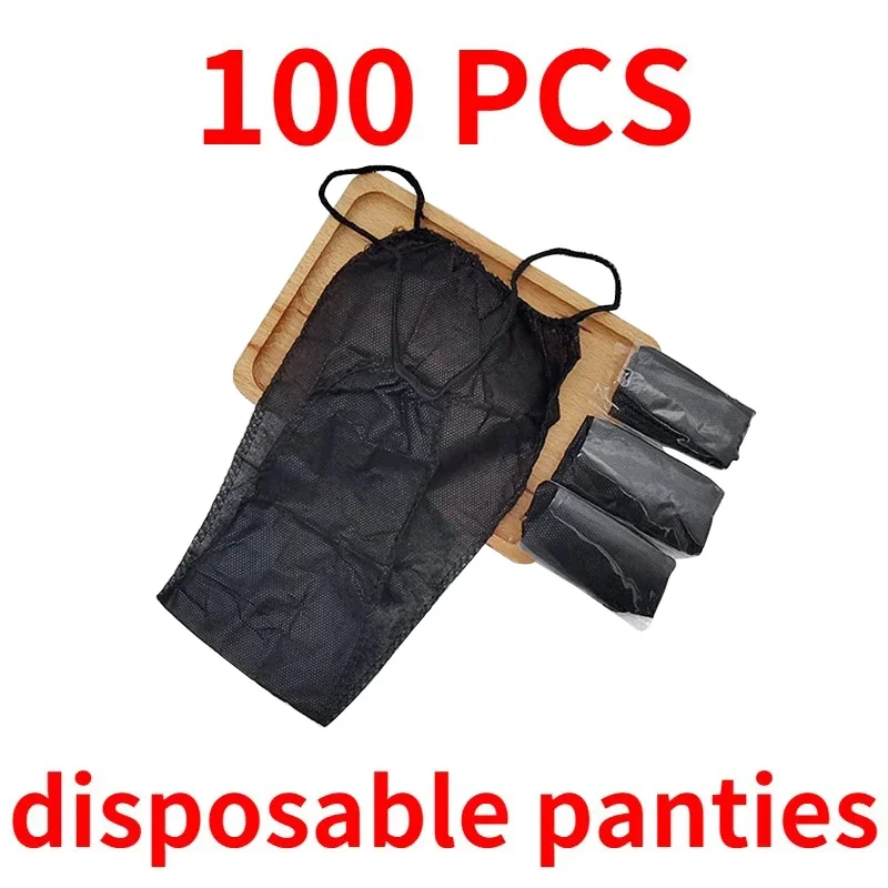 Noir voyage sueur vapeur Sauna respirant jetable string culottes sous-vêtements t-back salon Spa sous-vêtements femmes sous-vêtements