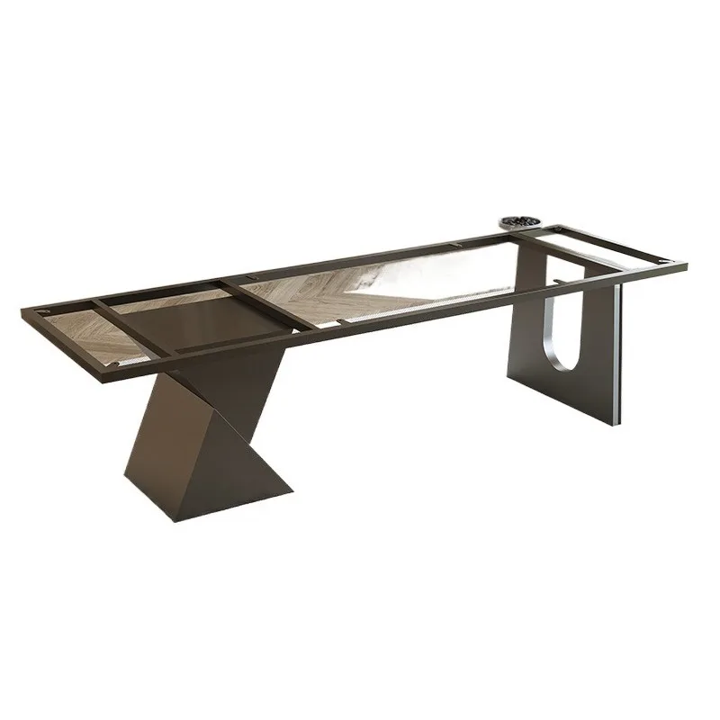 Metal table legs Solid wood large board Table foot bracket Rock slab Marble desk rack Luxury stone tea table