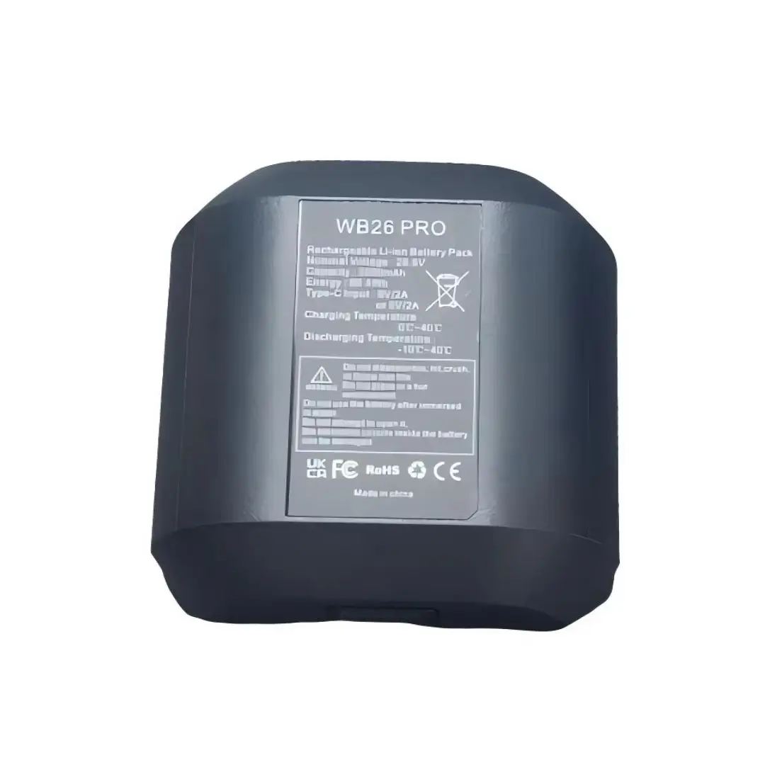 

Compatible Replacement Li ion Battery for WB26 PRO Flash 28.8V 3000mAh 86.4Wh Rechargeable Backup Battery