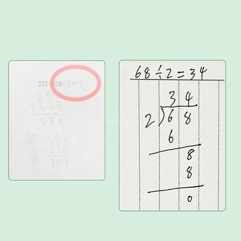 50 Blatt Mathe-Übungsbücher innerhalb von 100 vertikalen Mathe-Übungs-Arbeitsbüchern. Direktversand