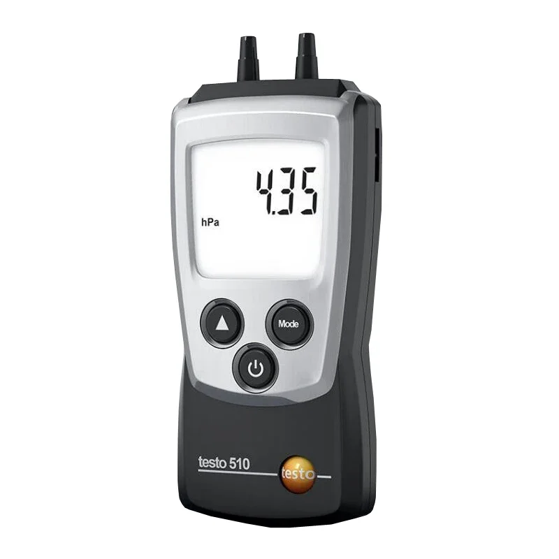 Testo 510 Range 0 to 100 hPa Temperature Compensation Manometer Testo 510 Digital Auto-Ranging Differiental Pressure Meter