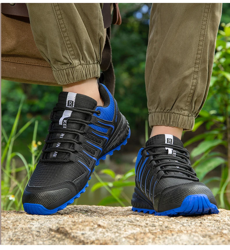 Wasserdichte Wanderschuhe Herren Gitter Mesh Atmungsaktive Outdoor Camping Schuhe Männer Trekking Wandern Jagd Taktische Fahrrad Turnschuhe – Detail 13