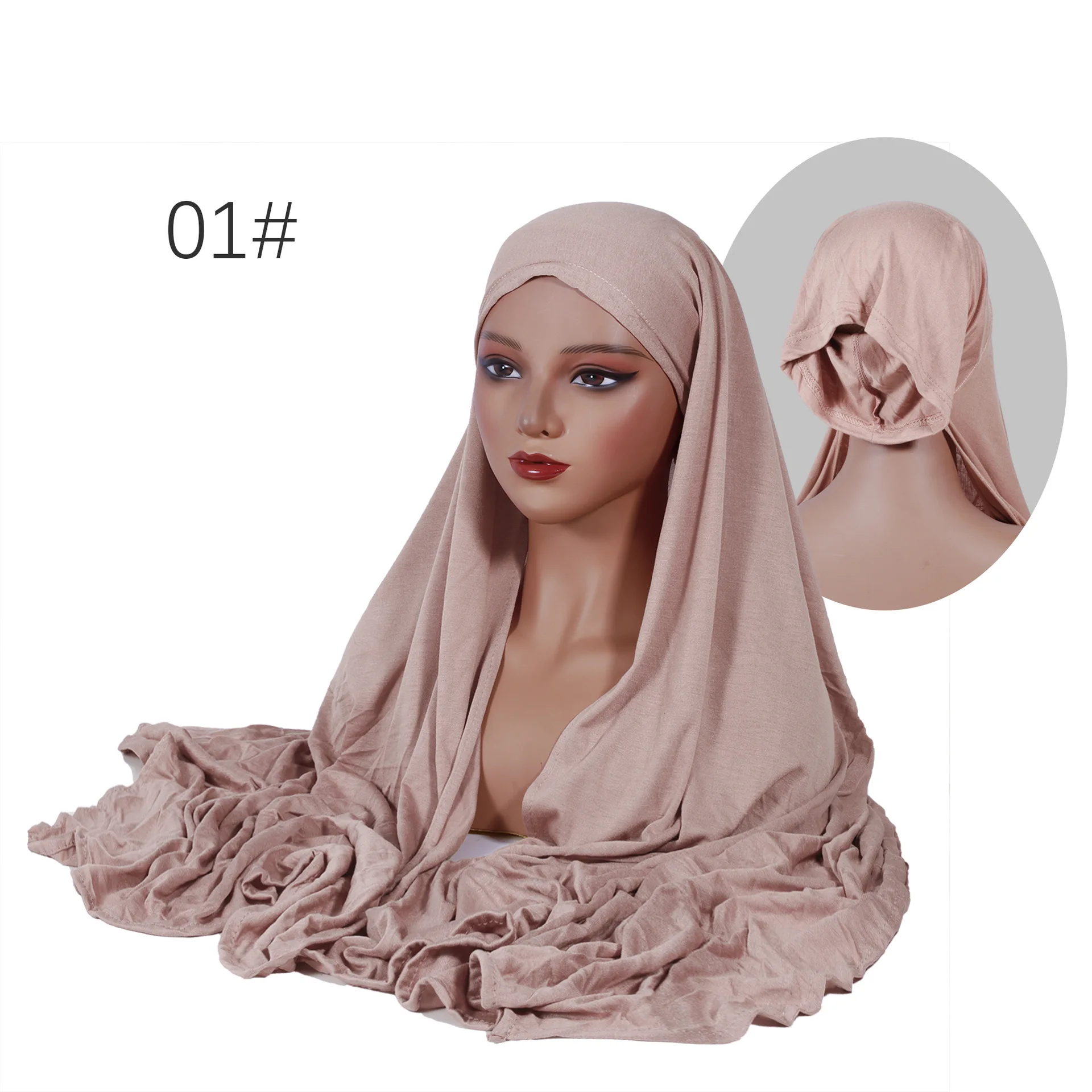 

Luxury 3-Piece Cotton & Modal Hat Set: Tube Beanie, Head Scarf & Long Hair Towel - Premium Natural Fiber Travel & Spa Essentials