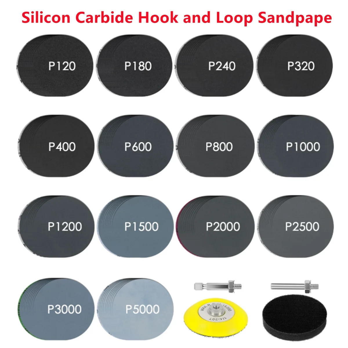 Headlight Repair Restoration Kit Car Polishing Disc 3inch 76mm Auto Waxing Sponge Sanding Pad With Sandpaper For Car Detailing