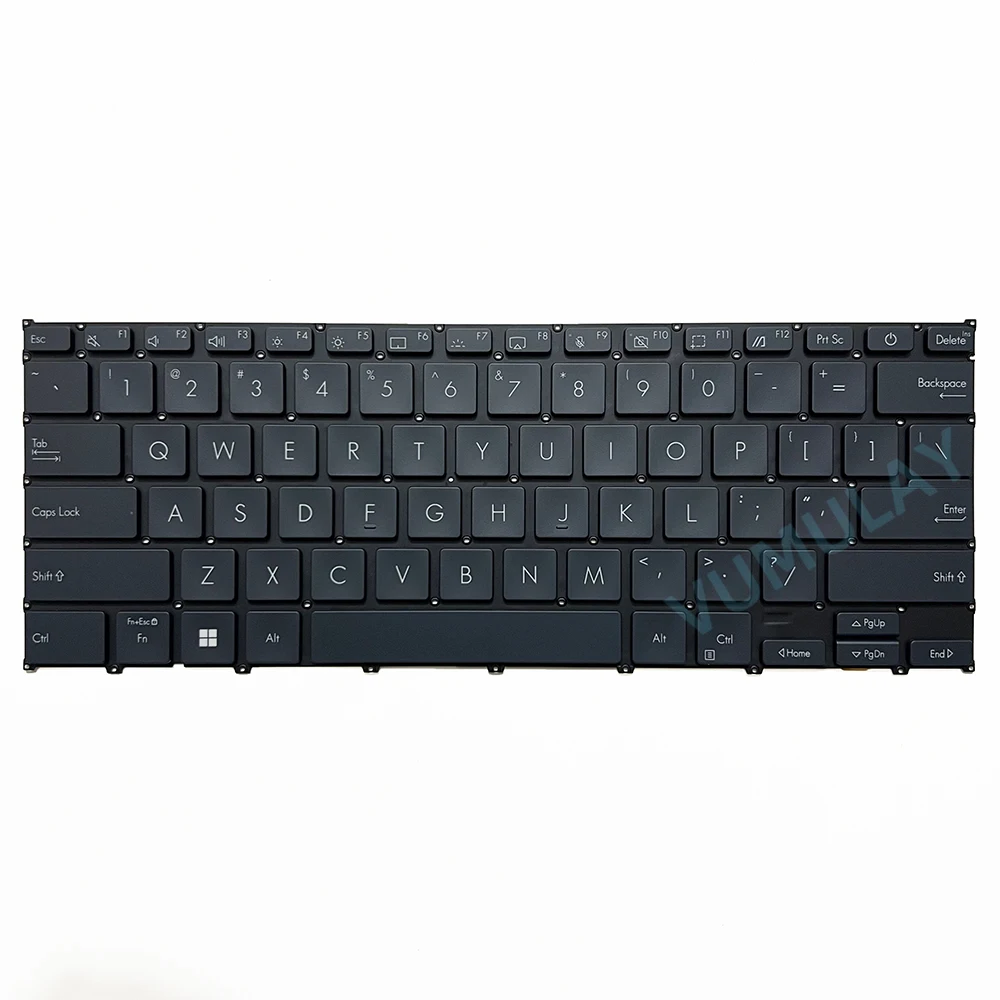 Imagem -04 - Teclado Retroiluminado dos Eua para Asus Zenbook Ux3404 Ux3404v Ux3404va Ux3404vc Up3404 Up3404v Up3404va V2216kfes1 Hq2101aknr Jdc