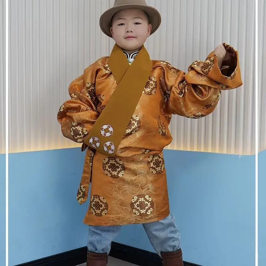 

Children's and boys' new Xizang Tibetan costumes Lhasa Kangba