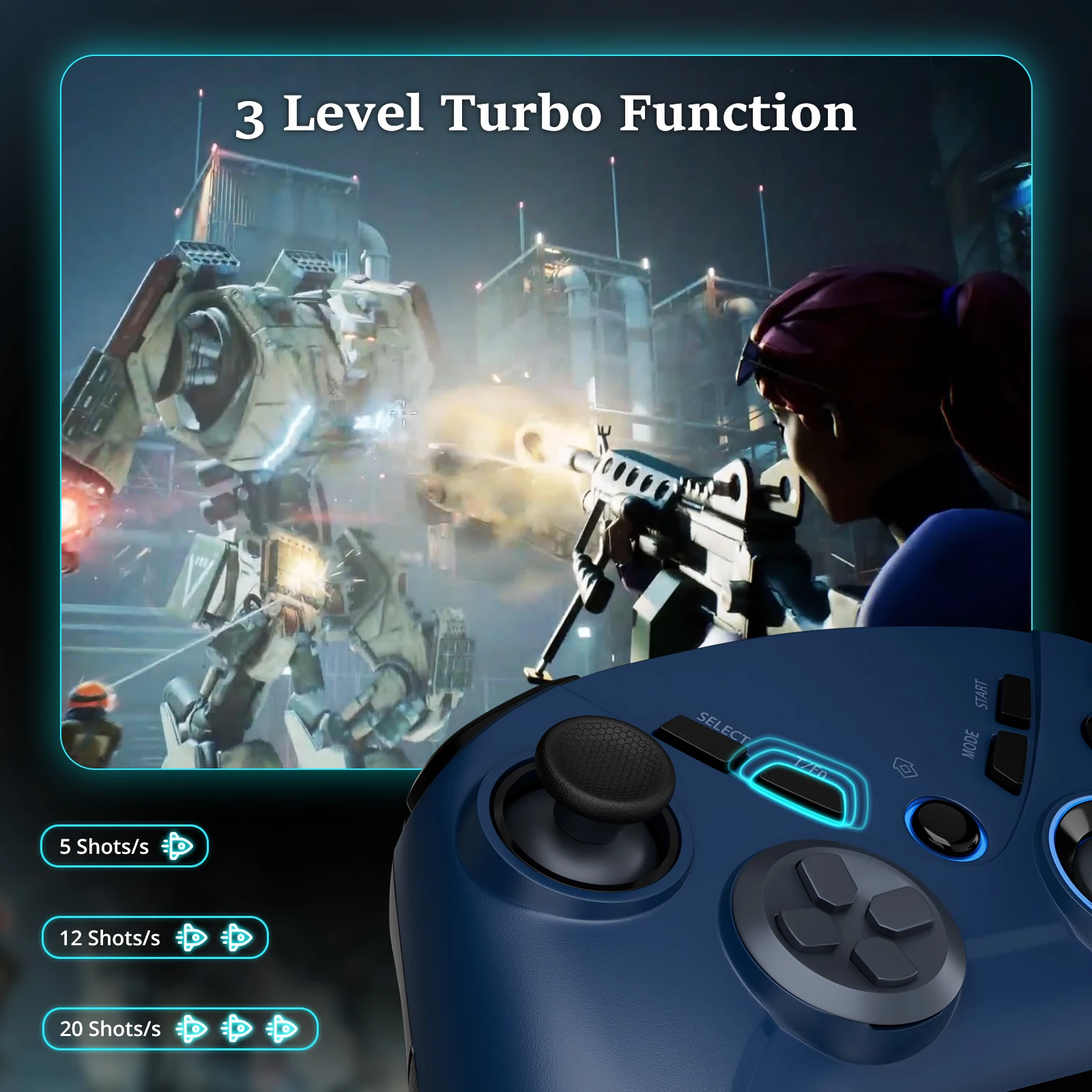 Mando inalámbrico para PC, mando Bluetooth para teléfono móvil, mando para Windows 7/8/10/11 /MacOS/iPhone/Android/Switch