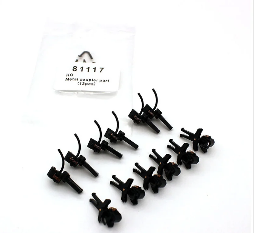 12pcs Model Trains HO Scale 1:87 NEM 362 European-Style Couplers - Short (7.11mm , .280 inch , 9/32\