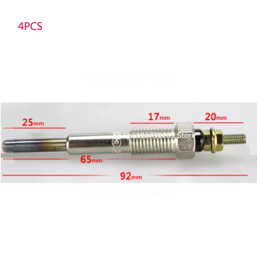 4Pcs New Engine Heater Plug Replacement Fit C240 Forklift Engine Parts