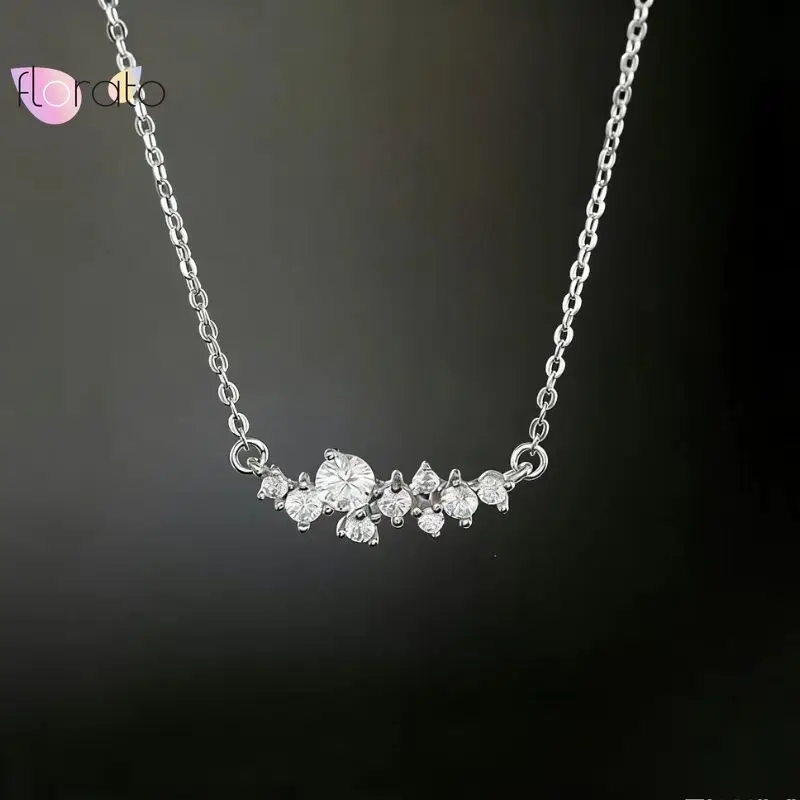 

High-end Luxury 18k Gold-plated Irregular Cluster Zircon Necklace Women's Fashion Wedding Party Necklace Accessories Gifts