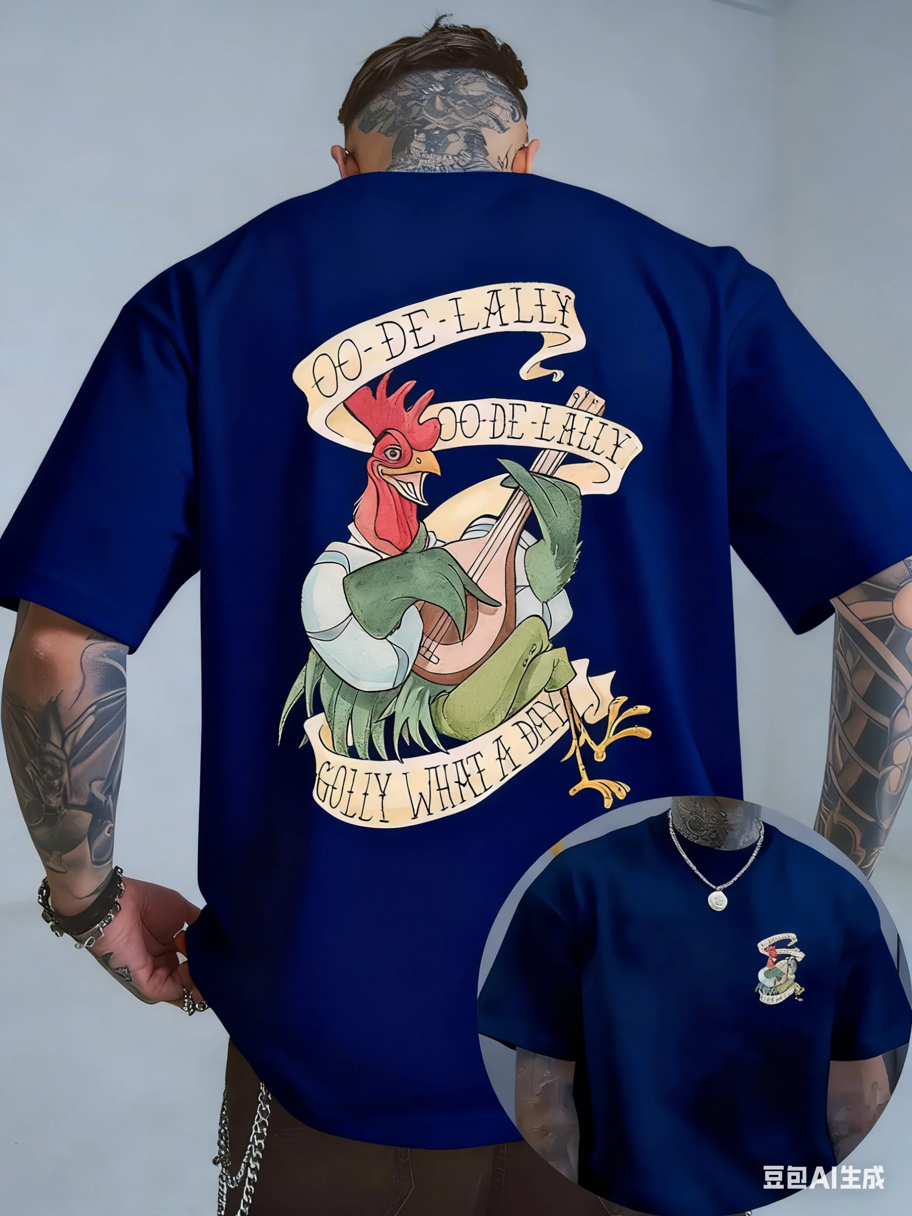 ديزني الكرتون الإبداعية تي شيرت مطبوع 2026 صيف جديد الشارع الأمريكي الهيب هوب عادية كم قصير Y2K للرجال والنساء #4