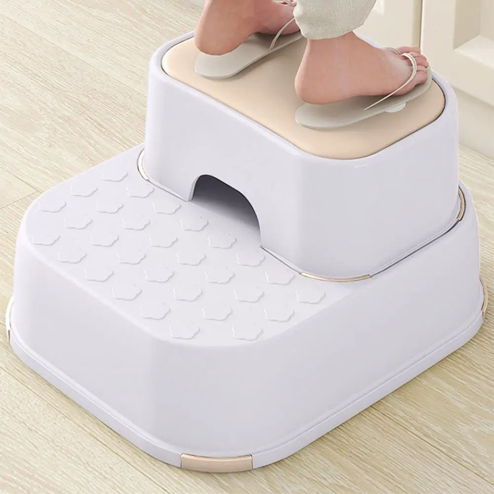 Step Stool for Kids Toddler Step Stool with Toy Storage Function Non-slip Rubber Feet Potty Training for Boys Girls for Toddlers