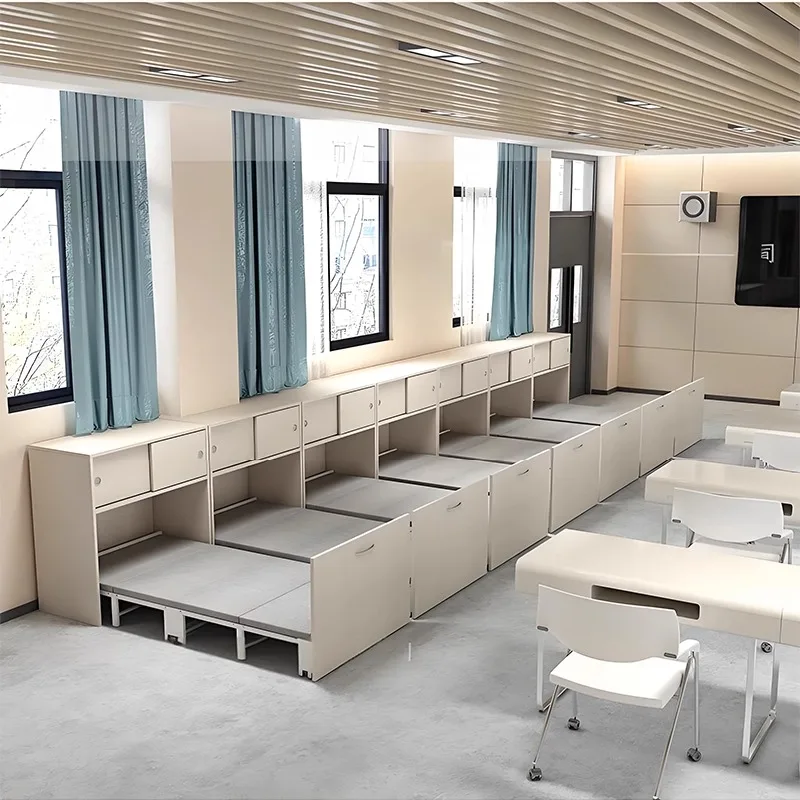 

Детский сад, обеденный перерыв, выдвижная кровать, офисная кровать для сна, невидимая кровать, компактный складной стол для хранения, встроенная кровать