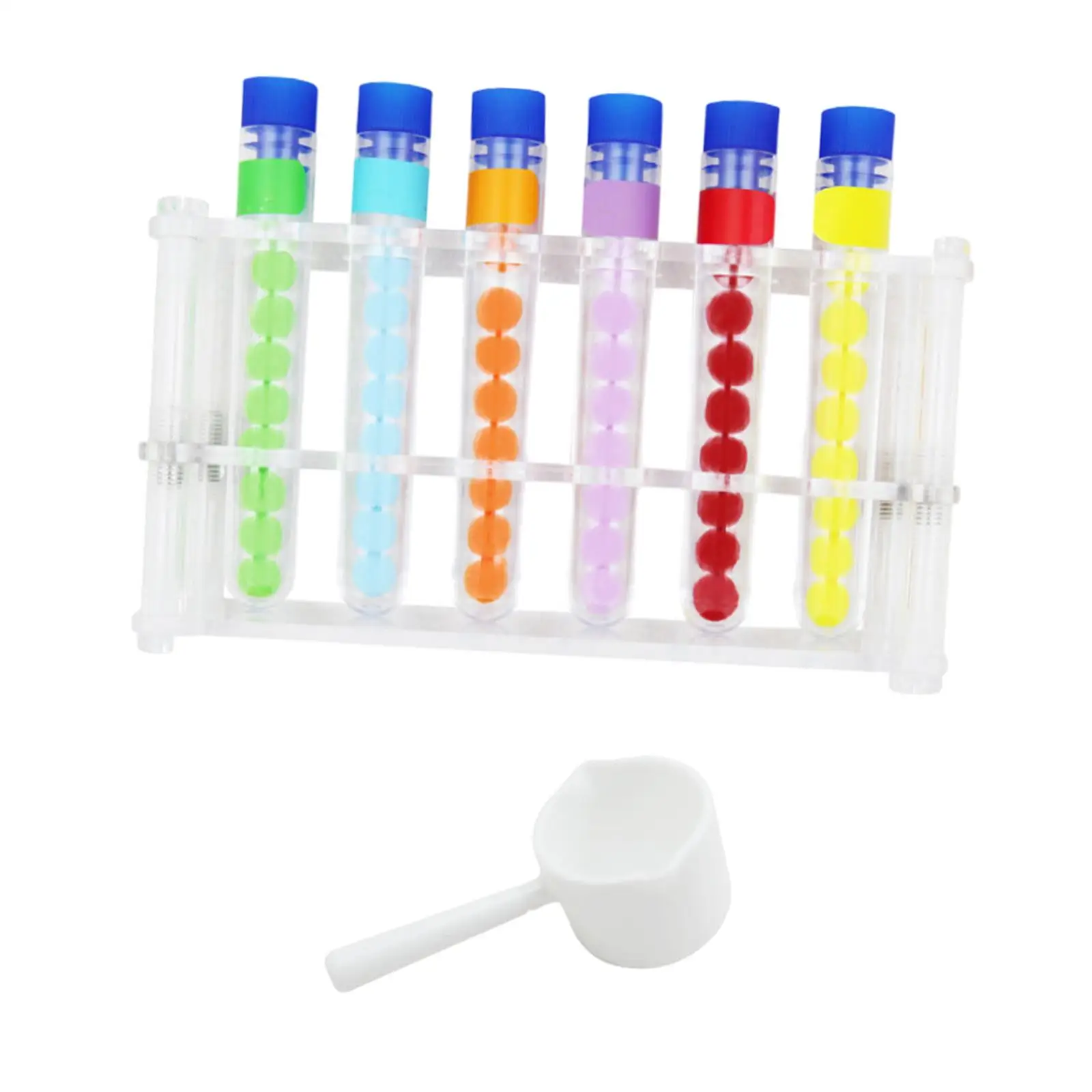 Color Sorting Counting Toy Test Tube with Stand for Boys Girls Holiday Gifts