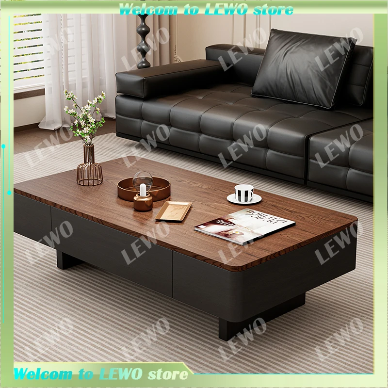 

Modern Design Coffee Tables Organizer Storage Solid Wood Minimalist Coffee Tables Nordic Square Salontafel Home Accessories