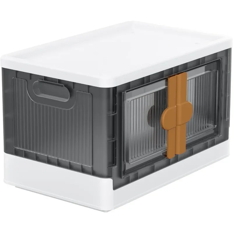 

Closet Organizers and Storage, 204 Qt-6 Pack Storage Bins with Lids and Wheels, Collapsible Stackable Storage