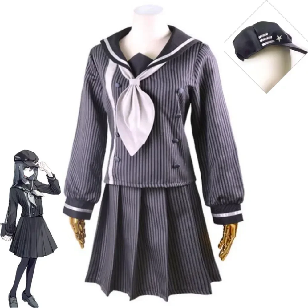 Anime Game Danganronpa V3: Killing Harmony Saihara Shuichi Cosplay Costume Dangan Ronpa Female Outfit School Sailor JK Uniform