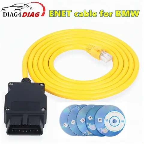 ESYS ENET 케이블, BMW F 시리즈 ICOM OBD2 코딩 진단 케이블, 이더넷-데이터 OBDII 코딩 숨겨진 데이터 도구 OBD2 스캐너