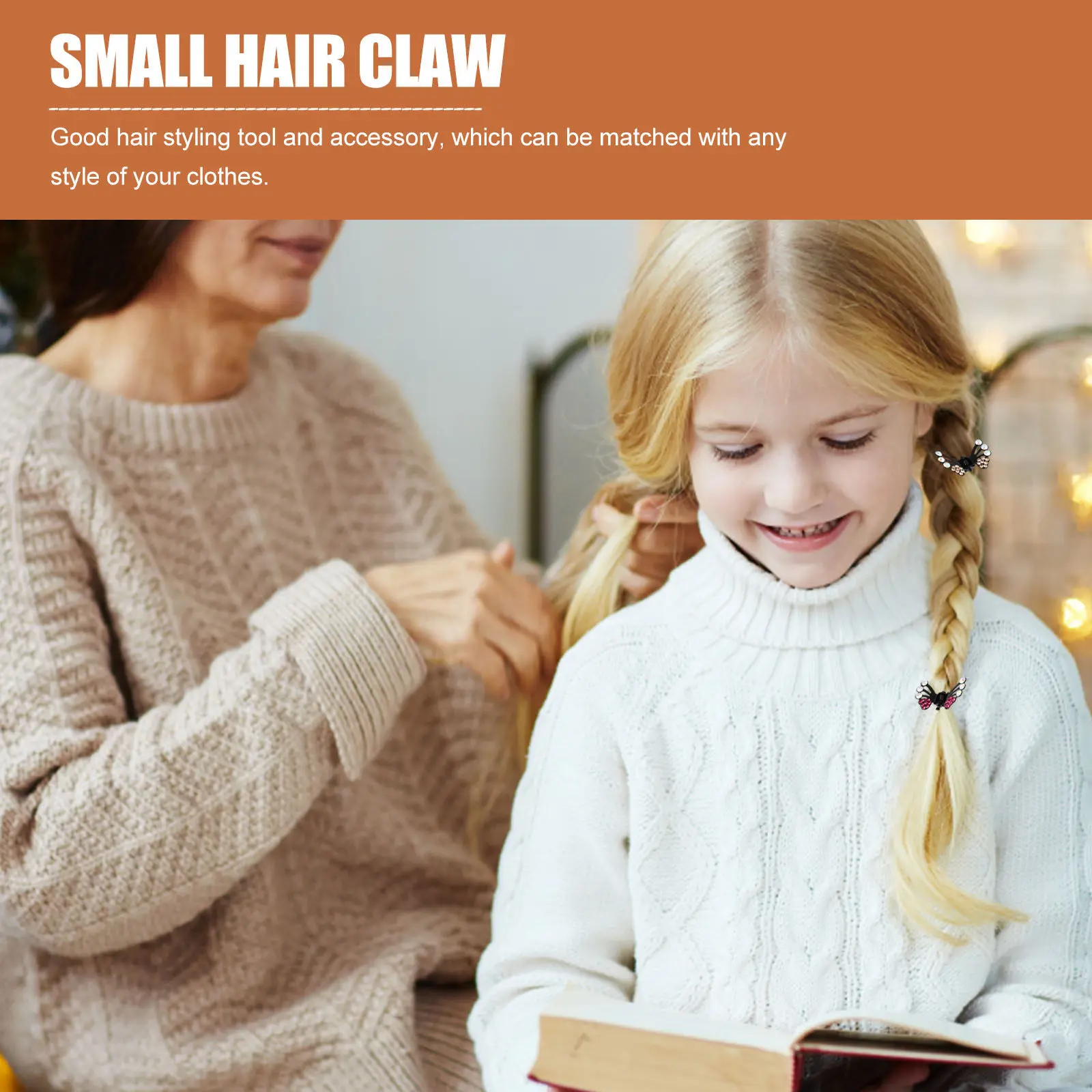 

36Pcs Crystal Small Hair Claw Clips ABS Material Non-Slip Styling Clamps for Women Fashion Hair Accessories Gift
