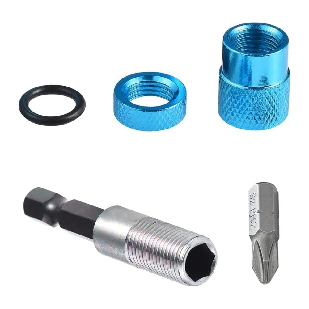 3PCS / 1PCS 1/4 Inch Hex Shank Magnetic Bit Holder Phillips PH2 60mm Length Drywall Screw Bit Adjustable Depth Magnetic Design