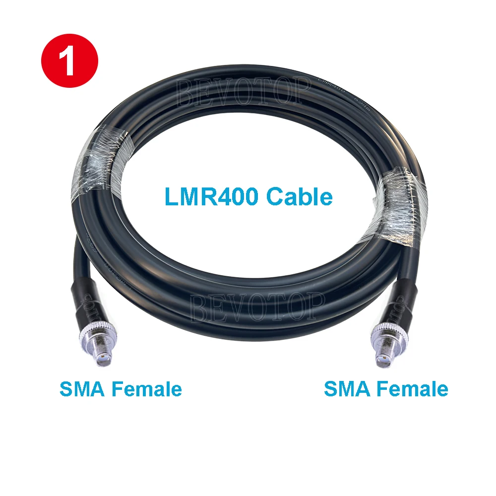 LMR400 Cable SMA Male to SMA Female Connector LMR400 Cable Cord 50 Ohm 50-7 RF Coaxial Extension Jumper Pigtail Adapter