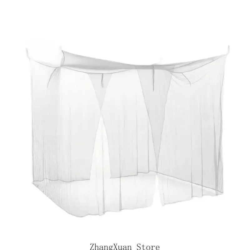 großes hängendes Insektennetz 3 x 5 x 2,5 m, Einzeltür für Camping und Ruhe, 3 x – Detail 9