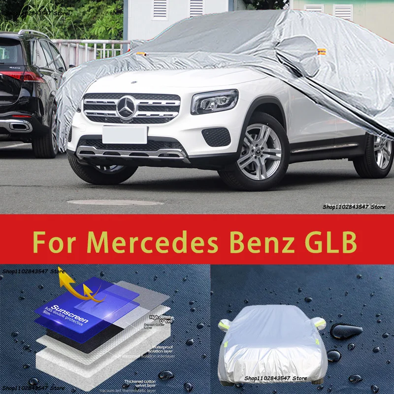 

For Mercedes Benz GLB Outdoor Protection Full Car Covers Snow Cover Sunshade Waterproof Dustproof Exterior Car accessories