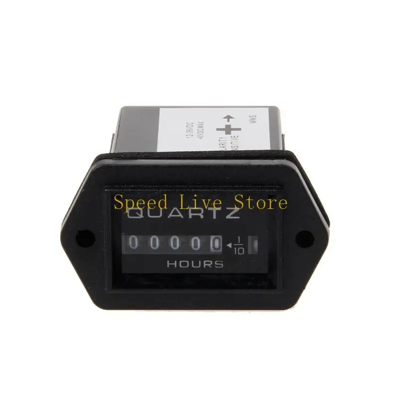 547C Motorcycle Speed Timer Hour Meter Display Tachometer Hour Meter For Motorcycle ATV Generator Timers Accessories 12-36V