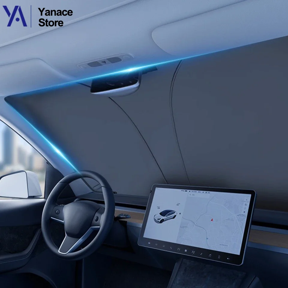 Car Windshield Sun Shade Universal Front Window Sun Visor UV Resistant Heat Insulation Summer Sun Protection Accessories
